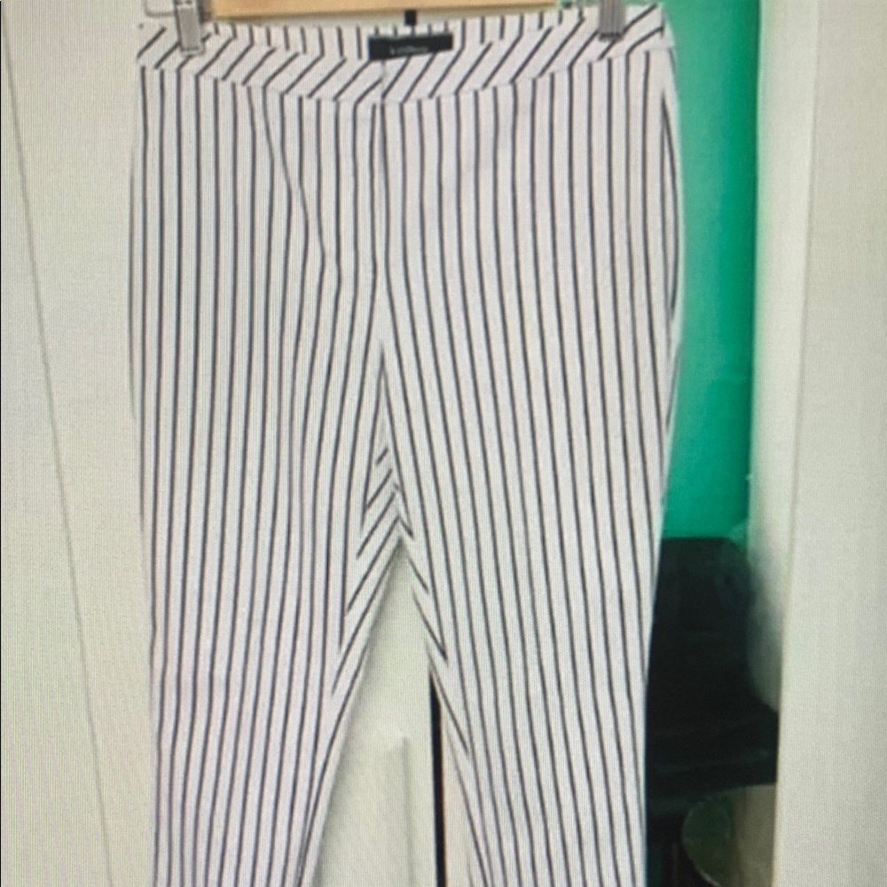 Black and White Striped Pants